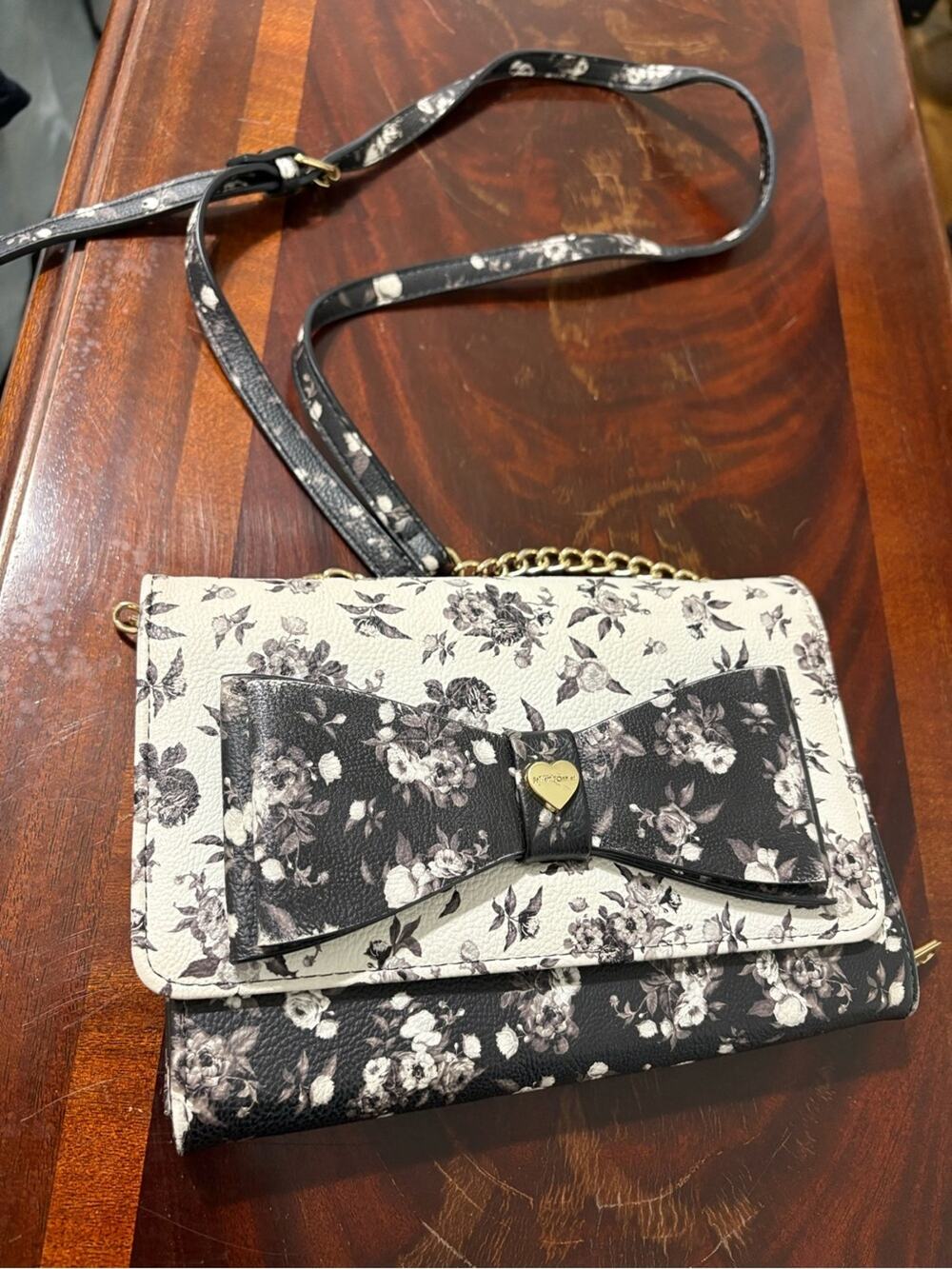 Betsey Johnson floral crossbody bag